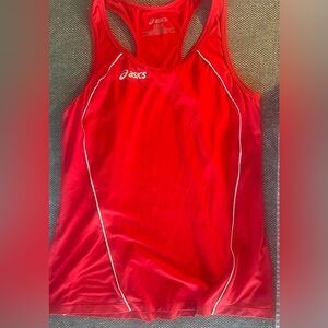 ASICS NWOT Volleyball/ Tennis/ Running Athletic Red T-Back Sports Workout Top